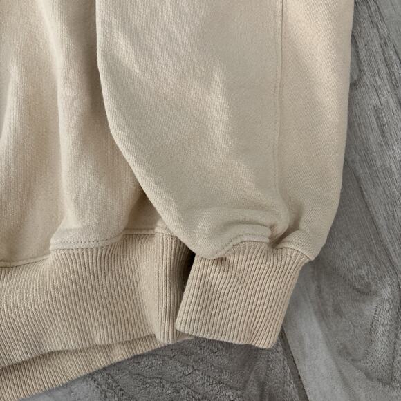 New Balance Men's Made in USA Core Crewneck Sweatshirt MT21541NBY Cream Men Sz M - Picture 2 of 9